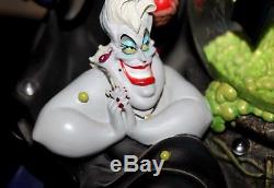 Rare Disney Villains Statue Snow Globe Evil queen JAFAR MALEFICENT SCAR URSULA