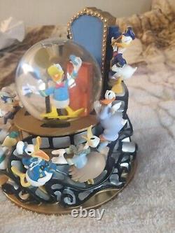Rare Vintage Disney Donald Duck Through the Years Snow Globe