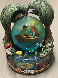 Rare Vintage Disney The Little Mermaid Kiss The Girl Musical Snow Globe