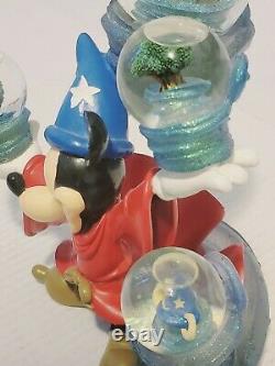 Rare! Walt Disney World Sorcerer's Mickey Mouse 4 Parks snow Globe