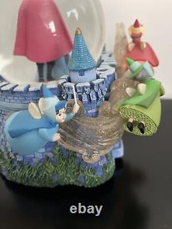 Sleeping Beauty Musical Snow Globe Once Upon the Dream Fairy Godmother's Castle