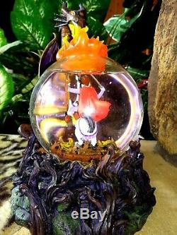 Sleeping Beauty, Prince Phillip Vs Maleficent Dragon Musical Snow Water Globe, New
