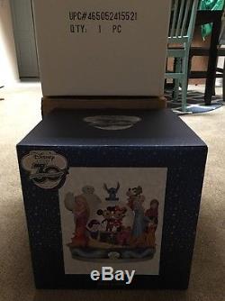Sold Out Disney Store 30th Anniversary Snow Globe Frozen Mickey Stitch Chip Dale
