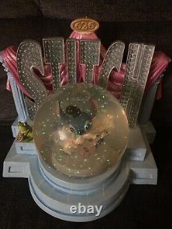 Stitch Snow Globe Dome Figure Presley Music Box Disney Light And Fan Work (read)