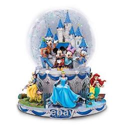 The Bradford Exchange Disney Magical Moments Rotating Musical Glitter Snow Globe