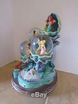The Little Mermaid Daughters Of Triton Disney Snow Globe NIB RARE