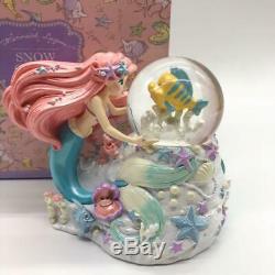 The Little Mermaid Disney Store Ariel Snow globe Snow dome Figure F/S From Japan