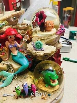 The Little Mermaid Musical Snowglobe Under The Sea Disney Store Ariel Snow Globe