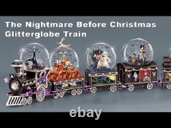 Tim Burtons The Nightmare Before Christmas 6 Car Musical Snow Globe Full Set
