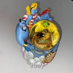 Tokyo Disney Sea Aladdin Snow Globe Music Box Figure Genie 2005 Limited F/S JPN