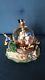 Ultra-rare french Walt Disney Micky and crew ship and island Musical Snow Globe