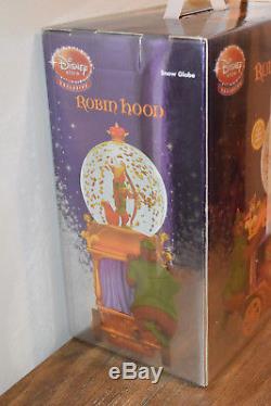 VHTF RARE Disney Store ROBIN HOOD Carriage Prince John Snow Globe BRAND NEW