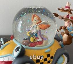 VTG Disney Jessica Who Framed Roger Rabbit Benny Car Musical Snow Globe MINT