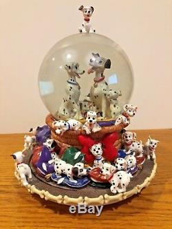 Very Rare 1989 Disney 101 Dalmatians Snow Globe and Music Box