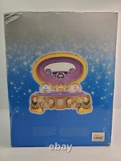 Vintage 1991 Disney Princess Jewelry Music Box with 3 Spinning Snow Globes