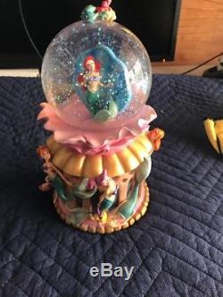 Vintage 1998 Disney Little Mermaid Daughters of Triton Snow Globe
