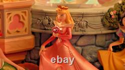 Vintage Disney Princesses Musical Snow Globe Cinderella Ariel Belle Snow White