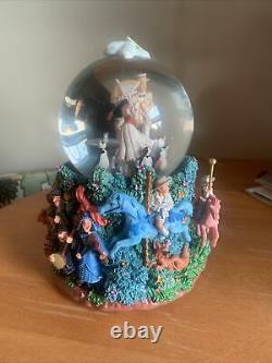 Vintage Disney Snow Globe Mary Poppins Lets Go Fly A Kite Musical Moving Parts