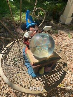 Vintage Disney Sorcerer's Apprentice Mickey Mouse Snow Globe/Music Box Works
