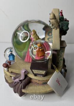 Vintage Disney Store Musical Snow Globe Once Upon A Dream Sleeping Beauty With Tag