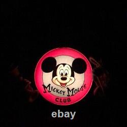 Vintage Disney's Mickey Mouse Club Musical Lighted Snow Globe No Damage