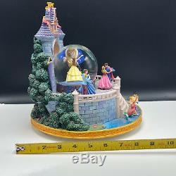 WALT DISNEY SNOWGLOBE snowdome Beauty Beast Once upon Dream Ariel Cinderella 93