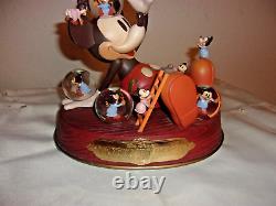 Walt Disney Mickey Mouse Snow Globe Music Box Mickey's Nightmare 1932/Too Cute