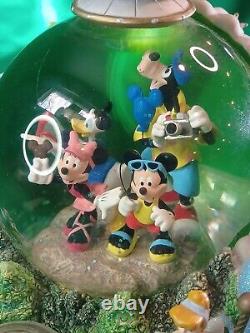 Walt Disney Monorail Musical Snow Globe Mickey 4 Parks Large Zip-A-Dee-Doo-Dah
