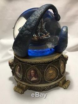 Walt Disney Pirates Of The Caribbean Musical Snow Globe Black Pearl Octopus