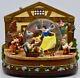 Walt Disney Snow White & 7 Dwarfs Snow Globe Sculpture with Music Box OOP Rare
