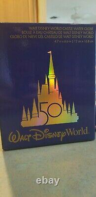 Walt Disney World 50th Anniversary Magic Kingdom Cinderella Castle Snow Globe