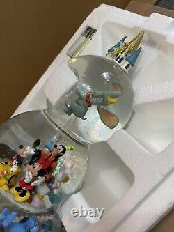 Walt Disney World A Magical Gathering Double Snow Globe Mickey New Old Stock