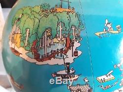 Walt Disney World Globe, 1970's 15 Vintage. Cinderella's Castle and other RARE