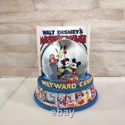 Walt Disney's Mickey Minnie Mouse Wayward Canary Figure Musical Snow Globe